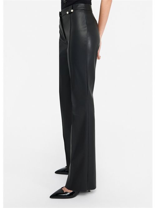 Pantaloni flare in tessuto spalmato LIU JO | CF5016E0624/22222